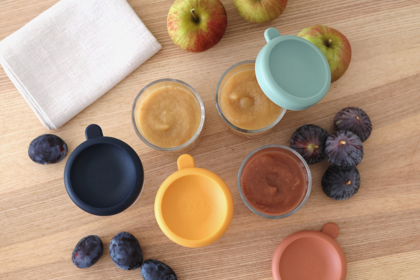 set van 6 glazen potjes - 250ml