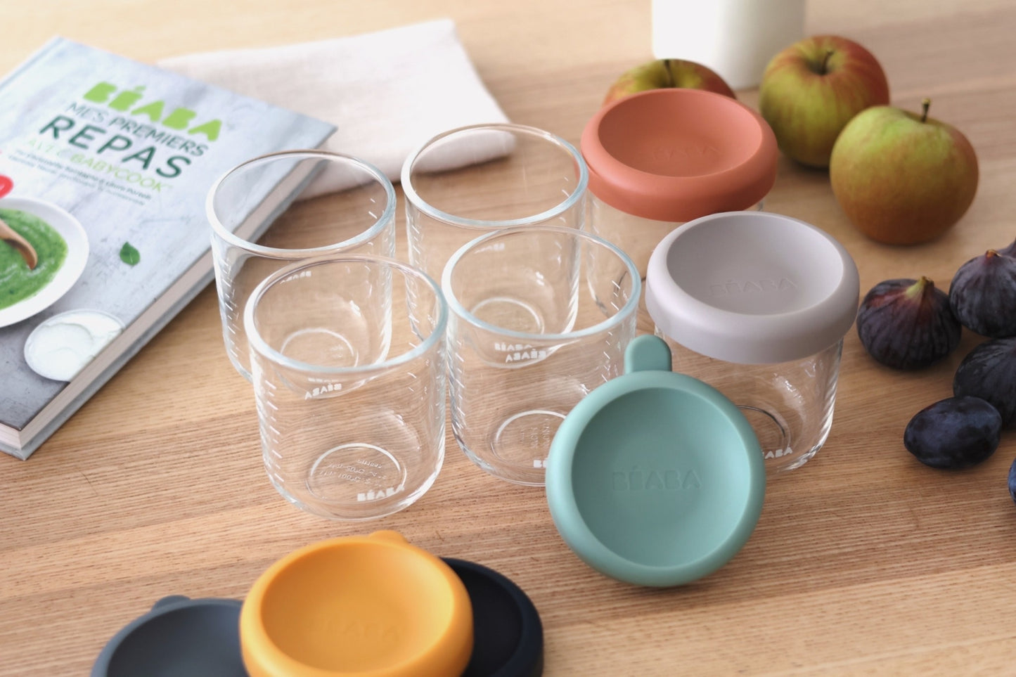 set van 6 glazen potjes - 250ml