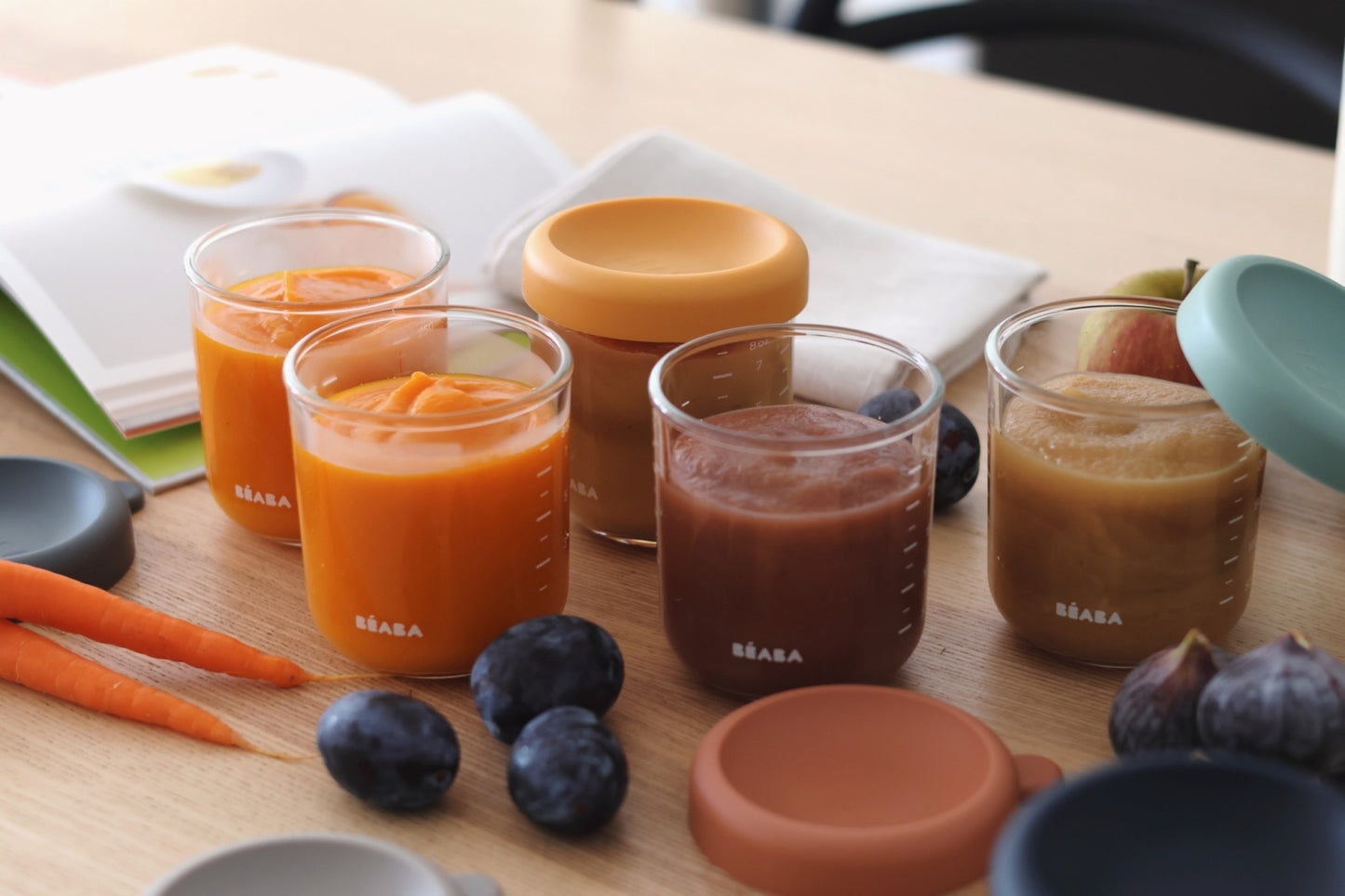 set van 6 glazen potjes - 250ml