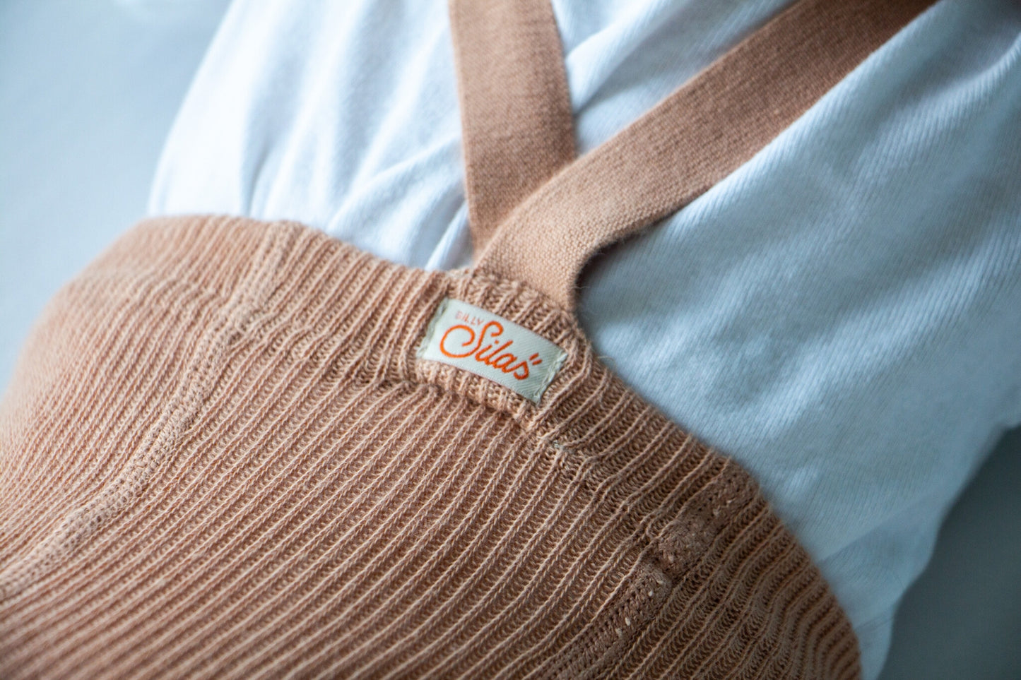 footed cotton tights - light brown