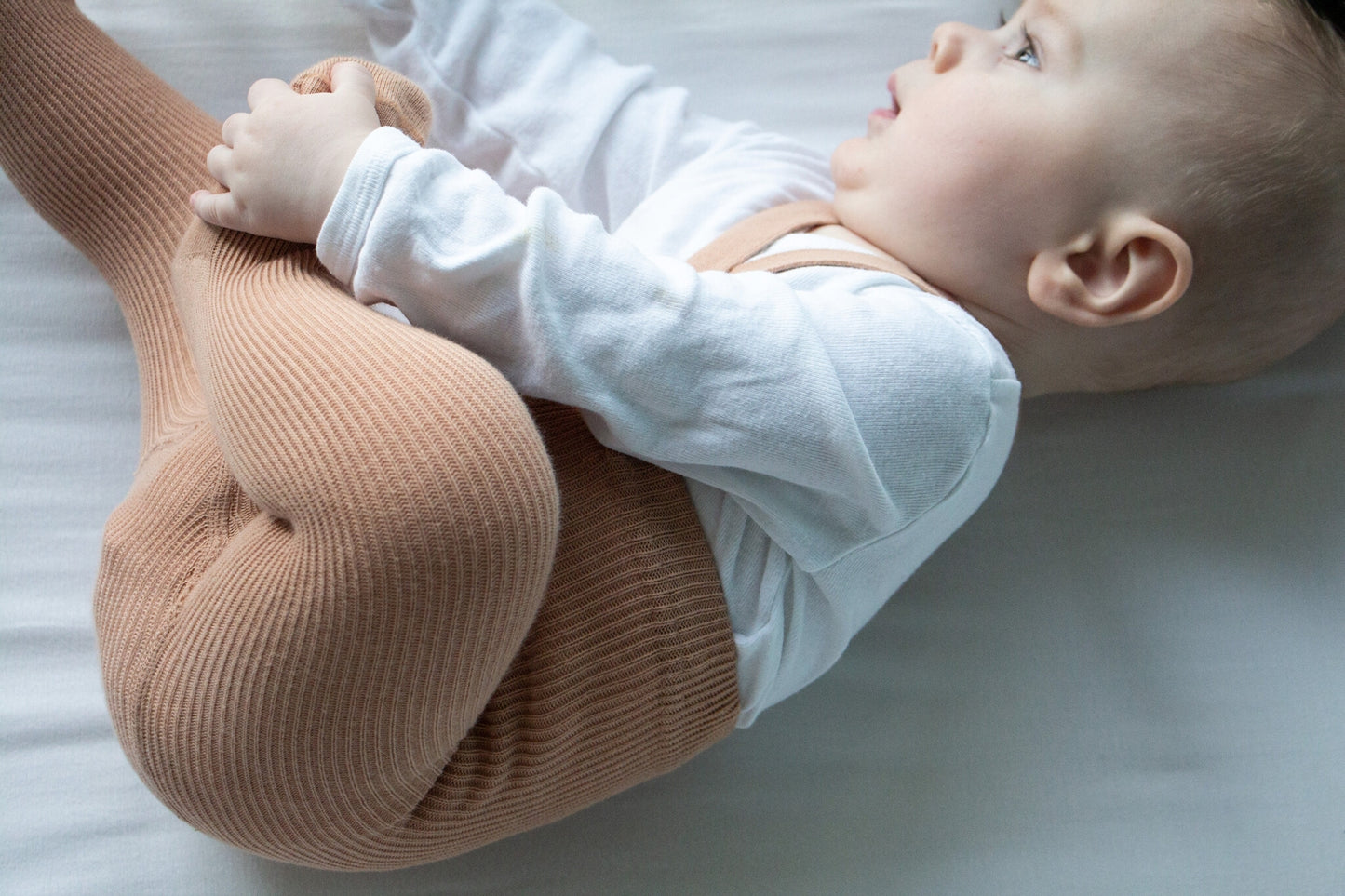 footed cotton tights - light brown