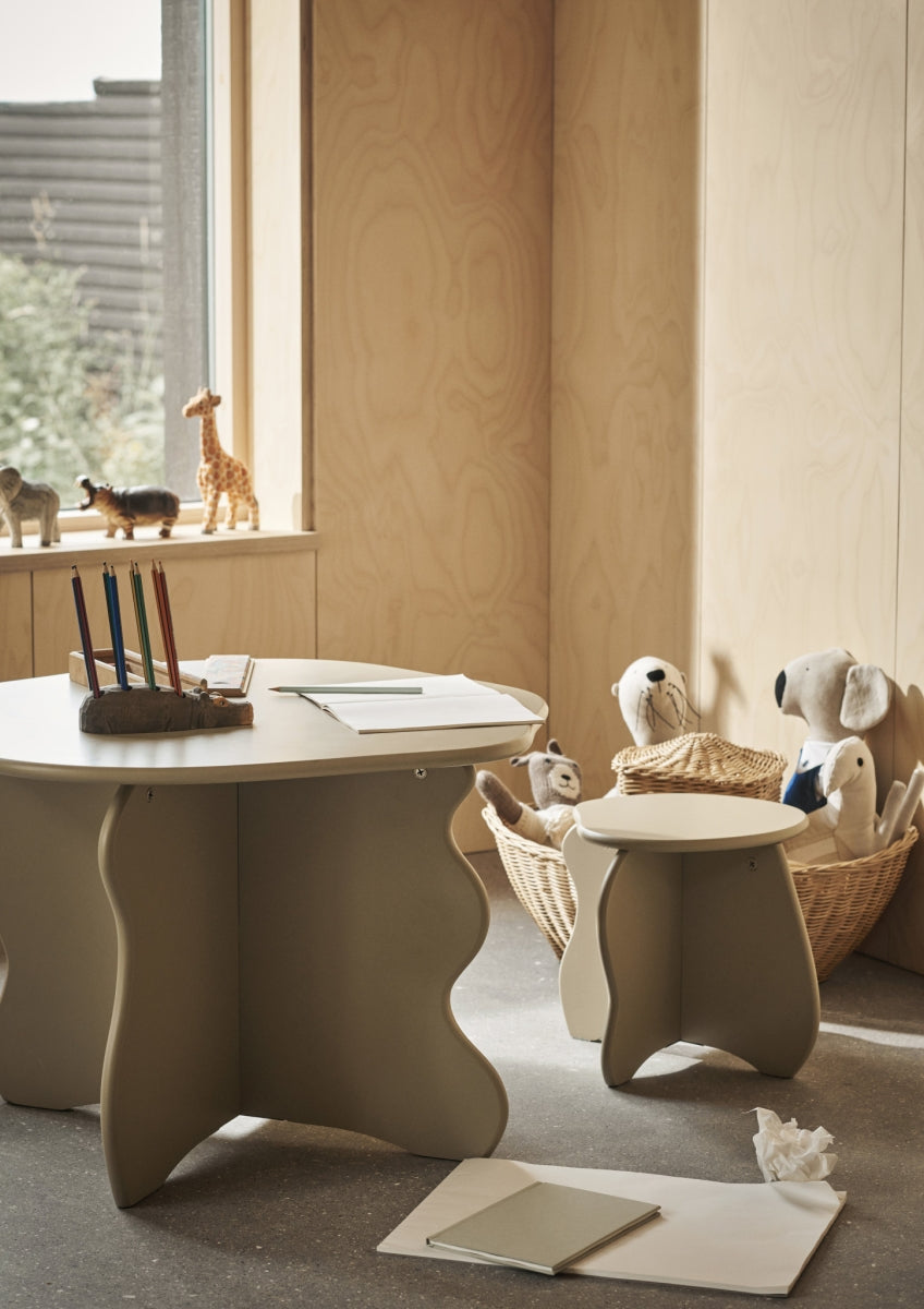 slope stool - cashmere