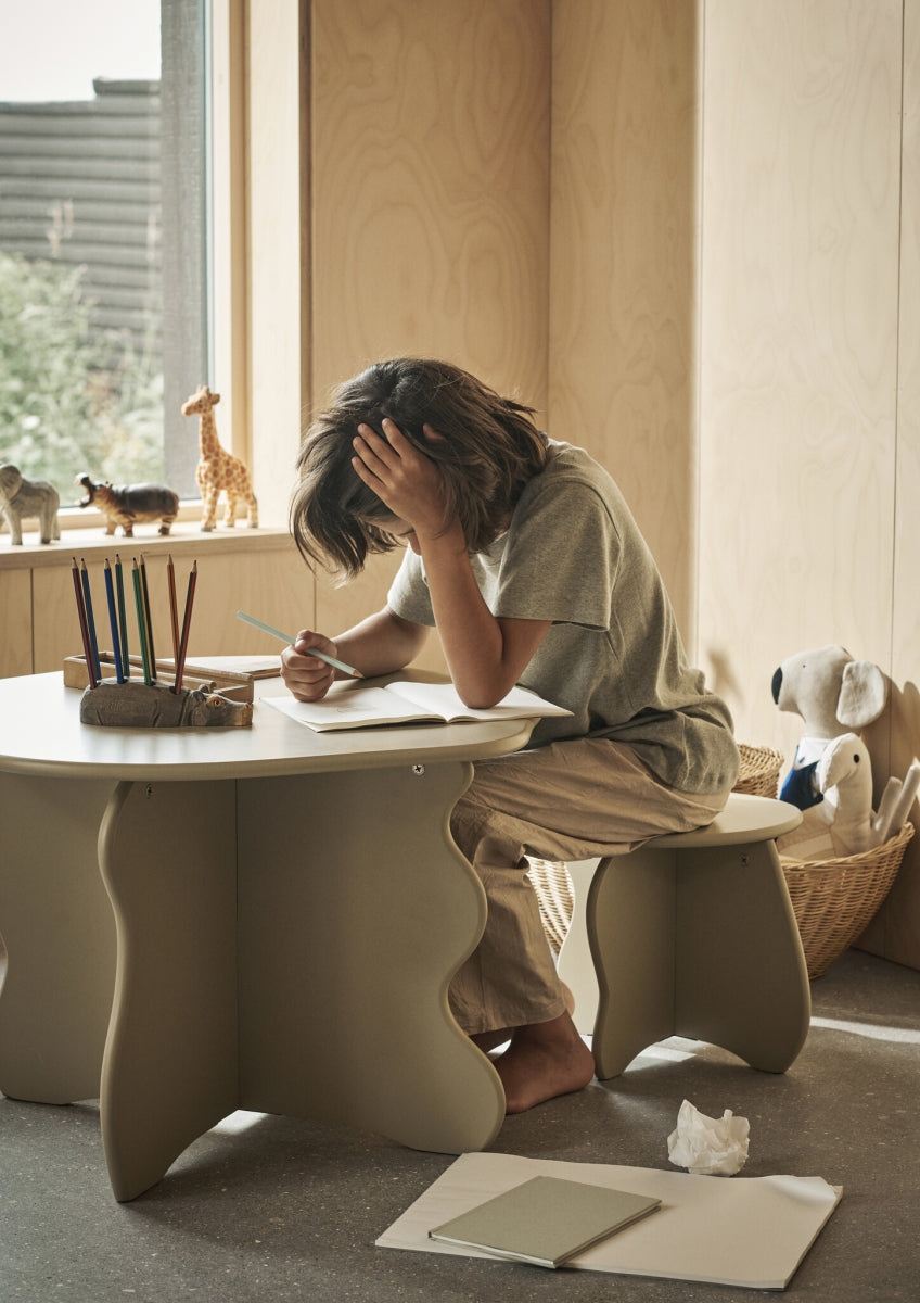 slope stool - cashmere