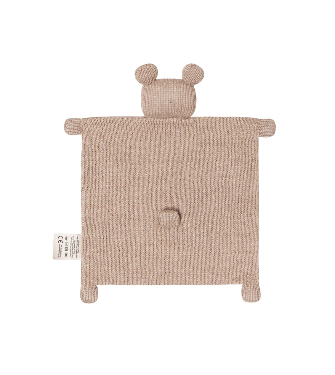 knuffeldoekje merinowol - teddy sand