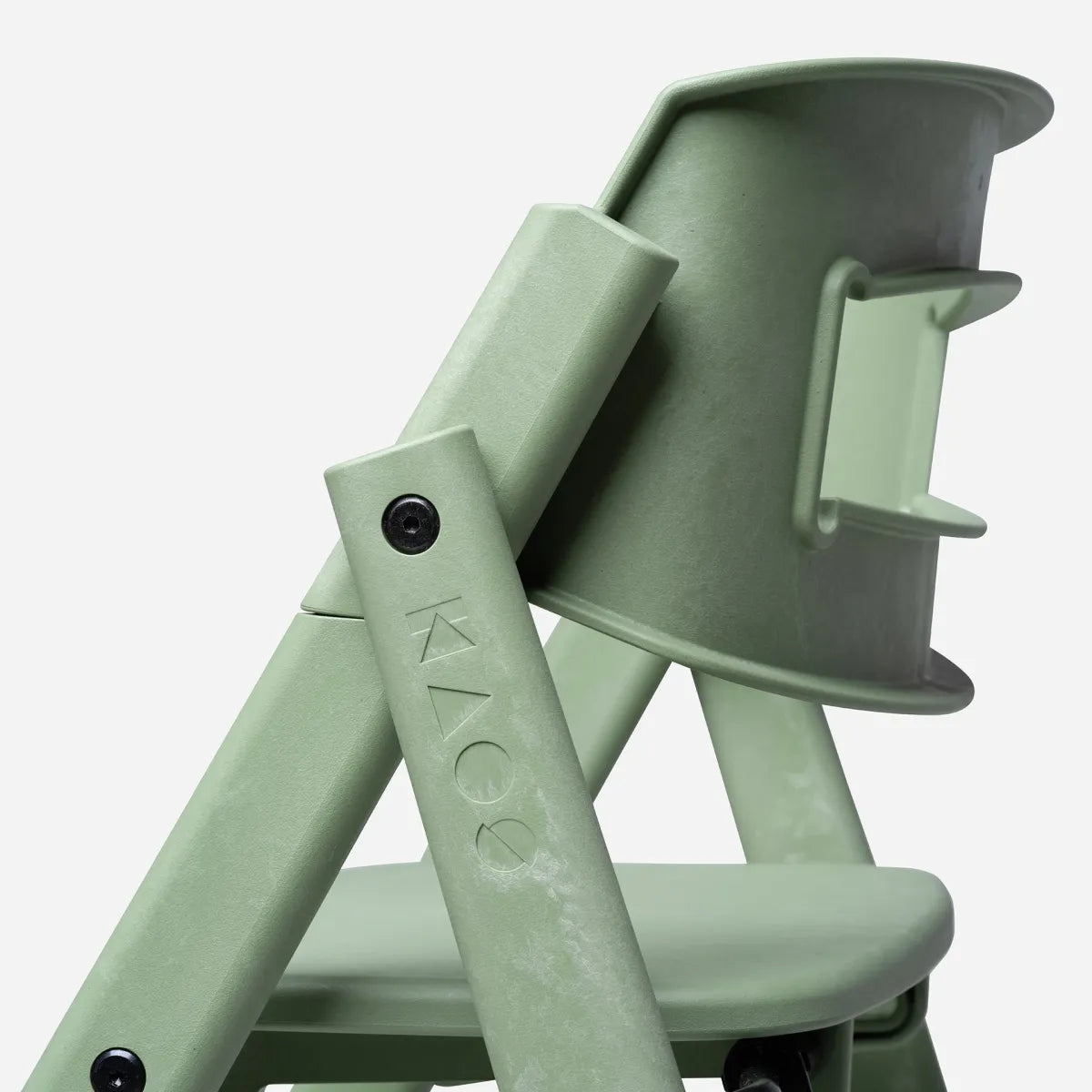 klapp eetstoel - recycled plastic - mineral green
