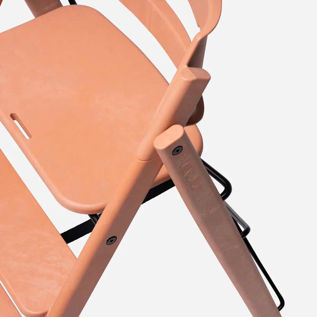 klapp eetstoel - recycled plastic - terracotta pink