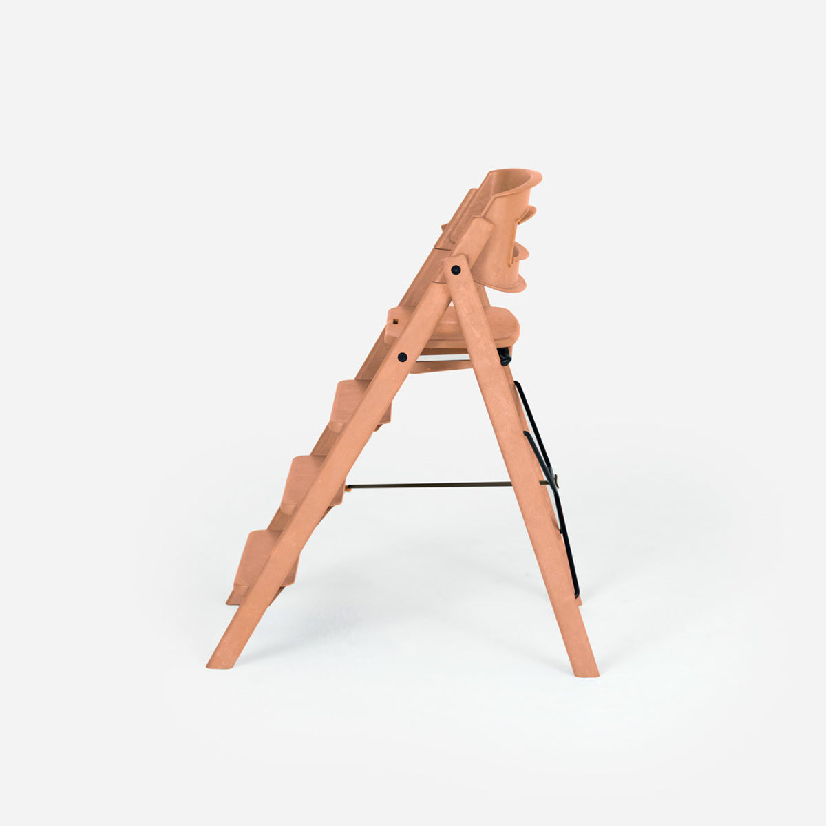 klapp eetstoel - recycled plastic - terracotta pink