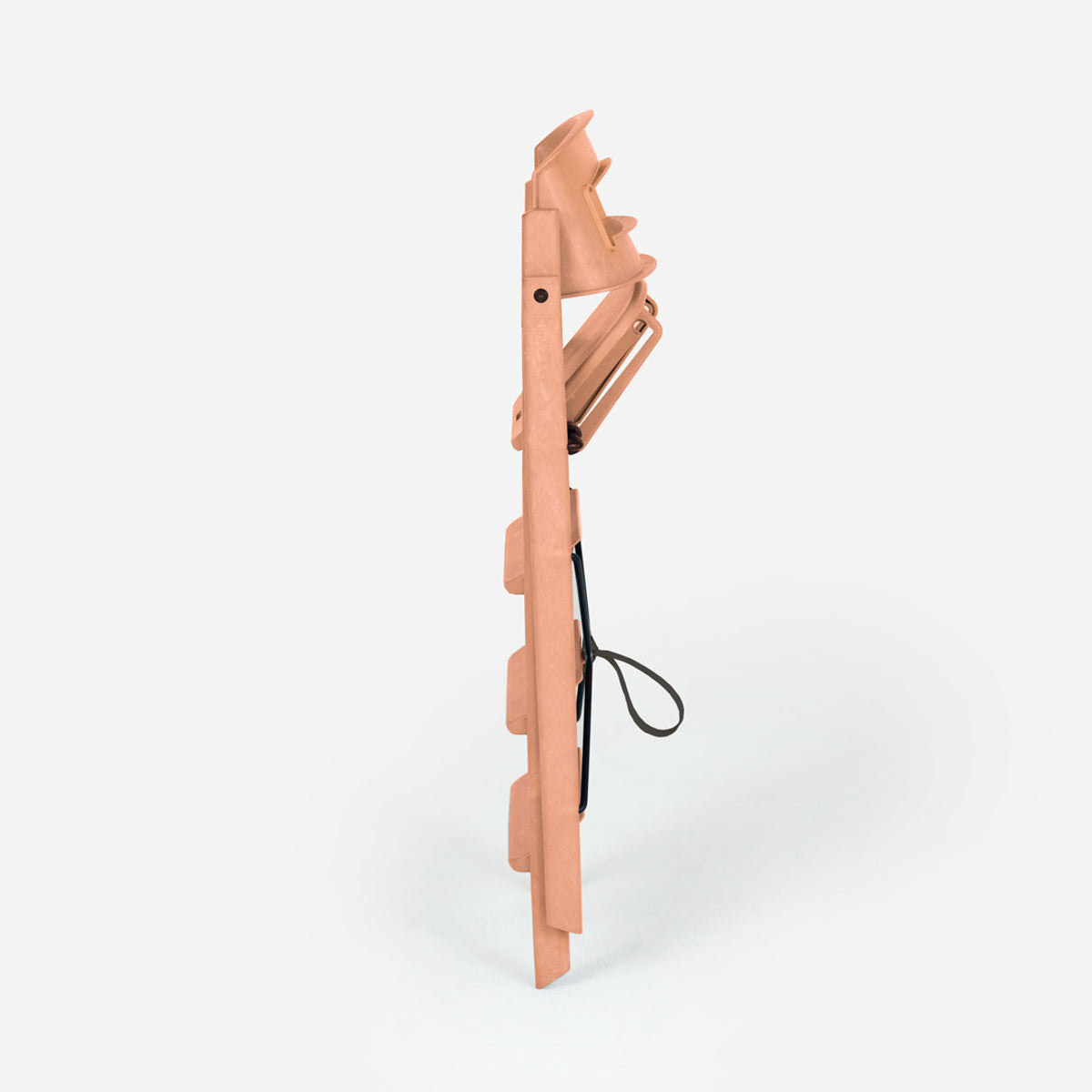 klapp eetstoel - recycled plastic - terracotta pink