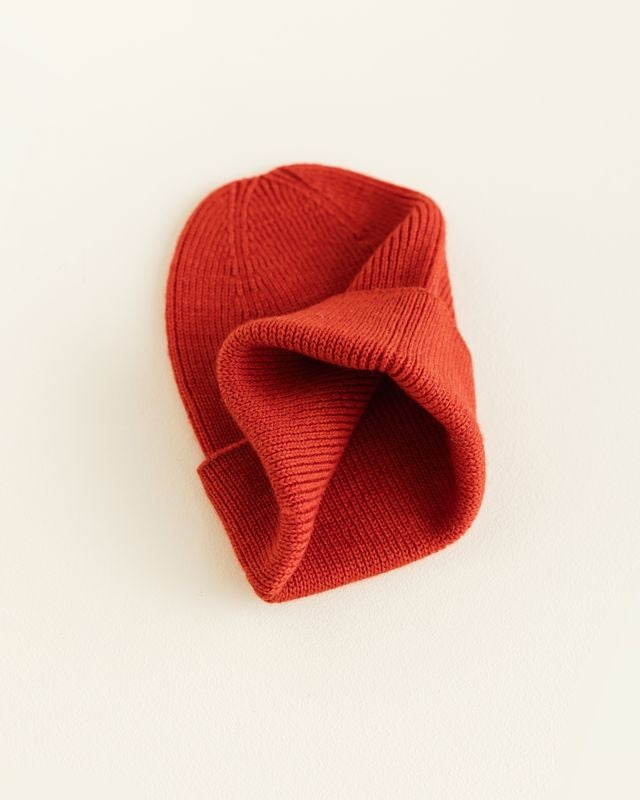 beanie fonzie - newborn - red