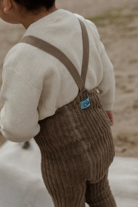 footed granny tights - oyster grey