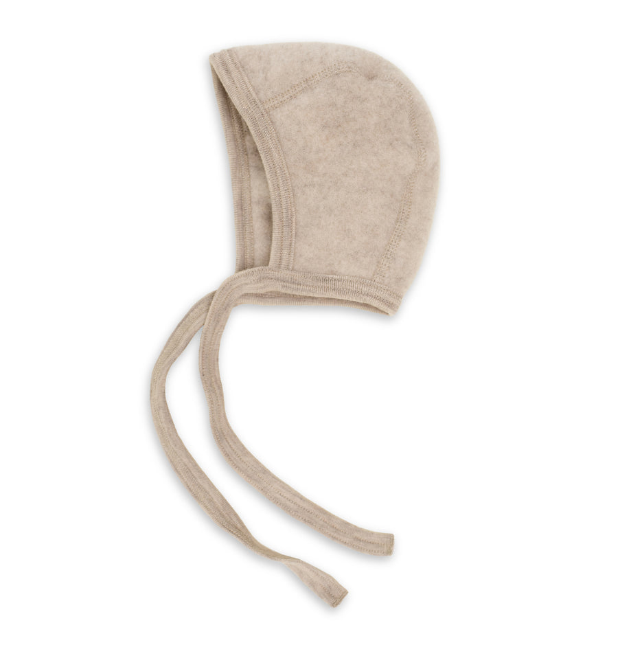 newborn bonnet - sand mélange