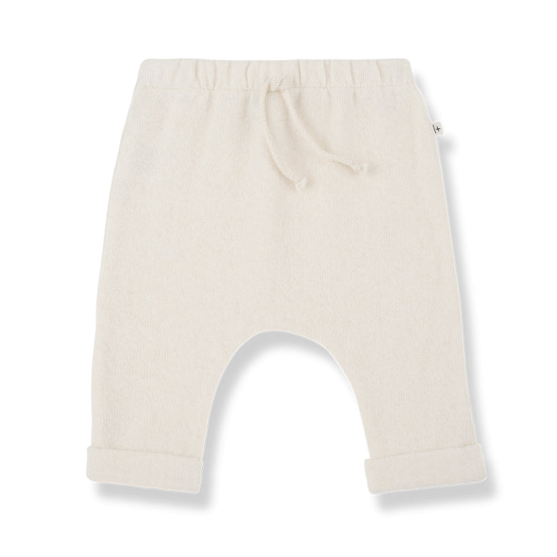 soft fleece pants - alain - ecru
