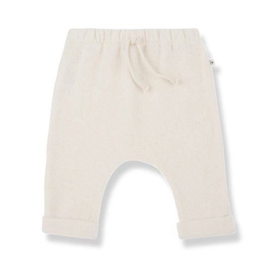 soft fleece pants - alain - ecru