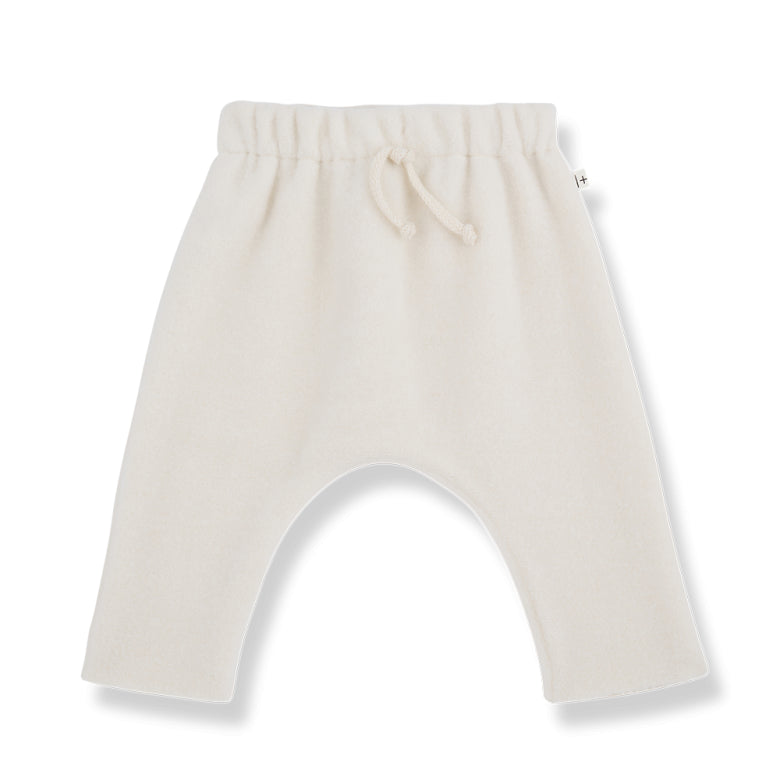 bamboo polar fleece pants - salvi - ecru