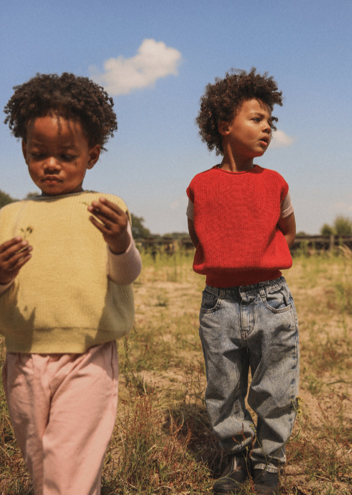 vest harvey kid - red