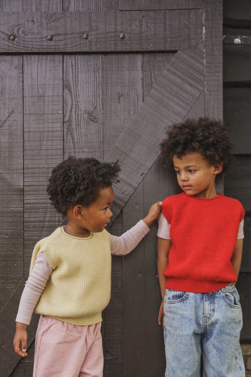 vest harvey kid - red