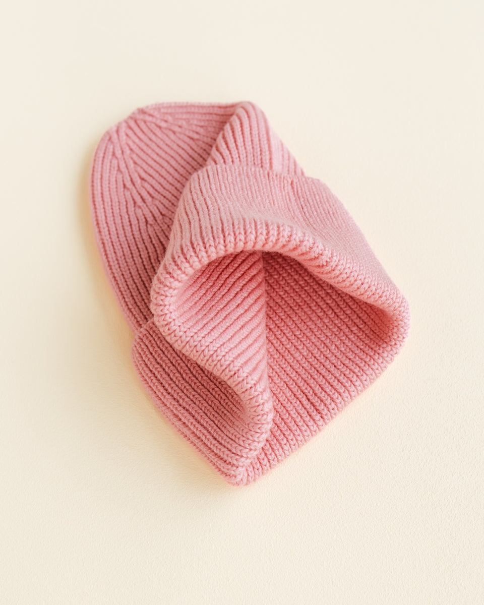 beanie fonzie - adult - bubblegum