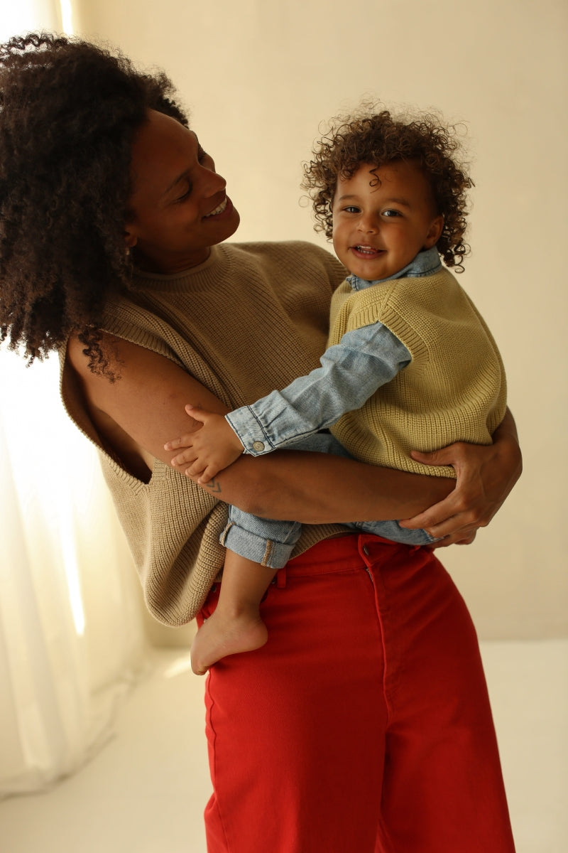 vest harvey kid - light yellow