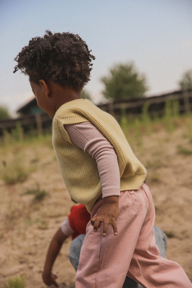 vest harvey kid - light yellow