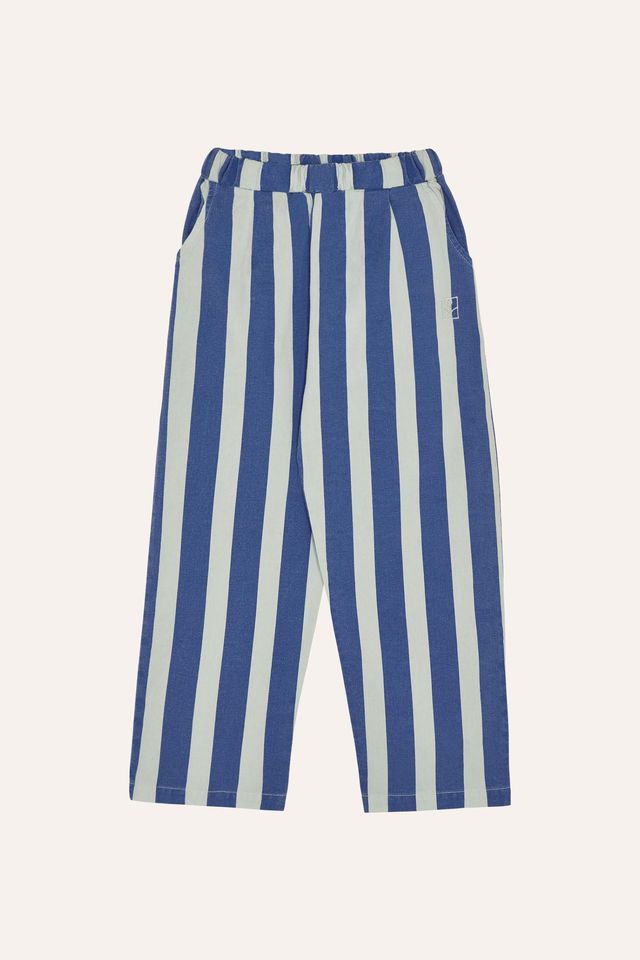 blue stripes washed trousers - kids
