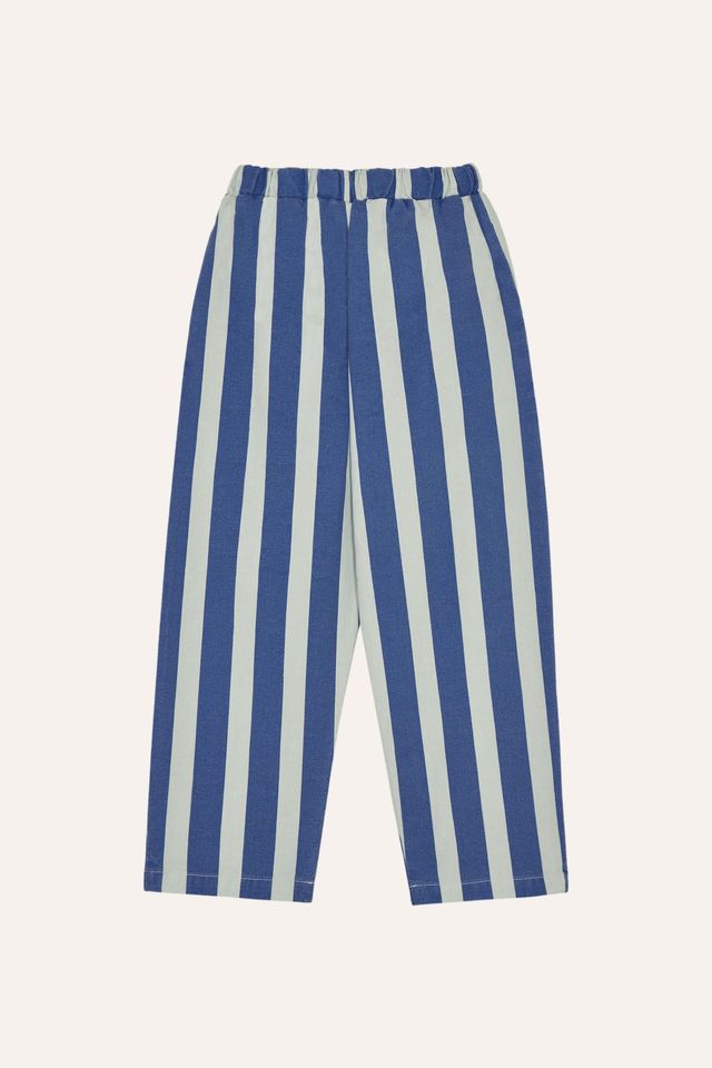 blue stripes washed trousers - kids