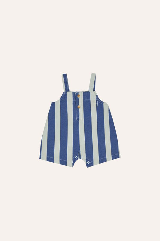 blue stripes washed dungaree - baby