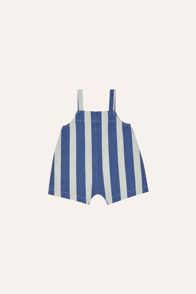 blue stripes washed dungaree - baby