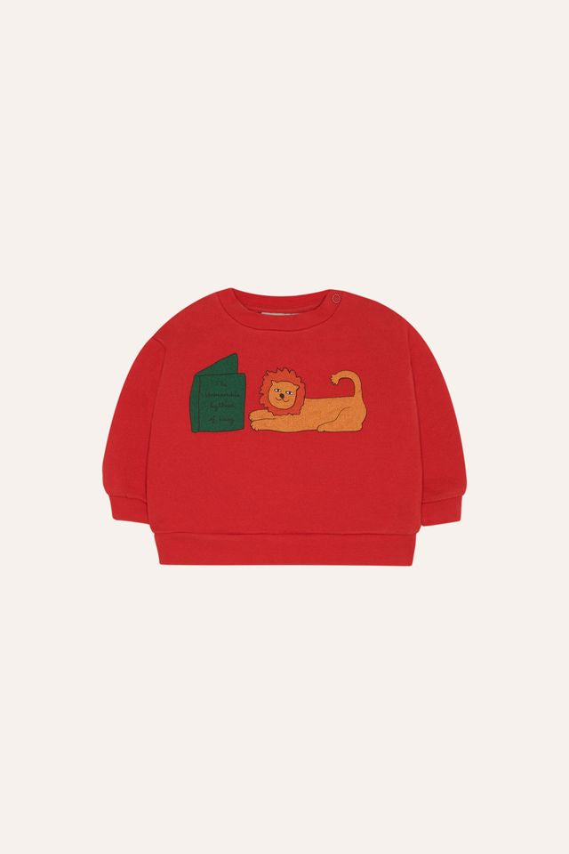 reading lion sweatshirt - baby