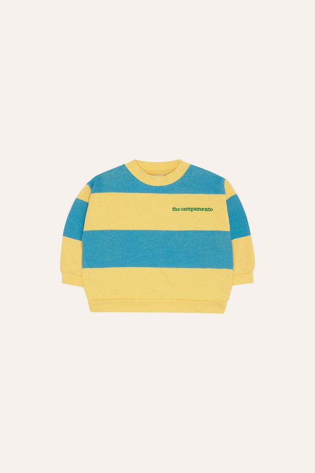 blue stripes sweatshirt - baby 6/9M