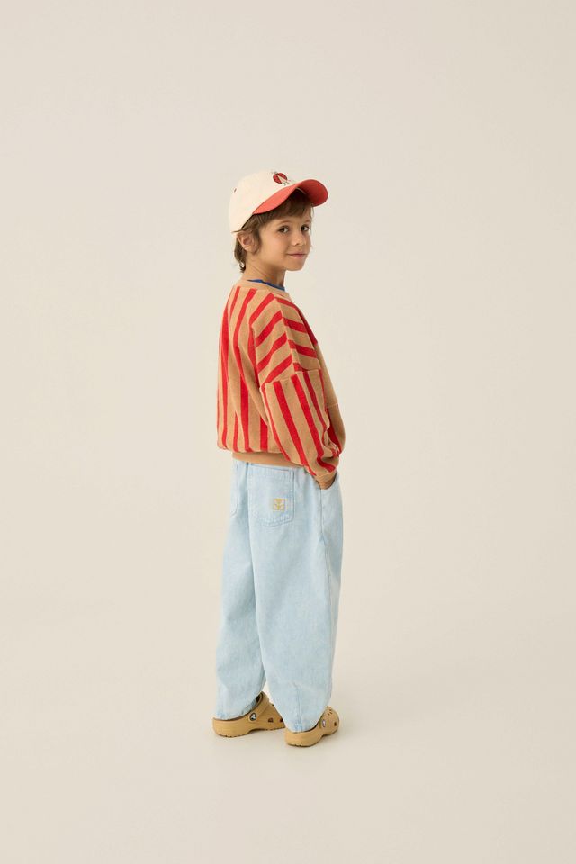 red stripes sweatshirt 2Y