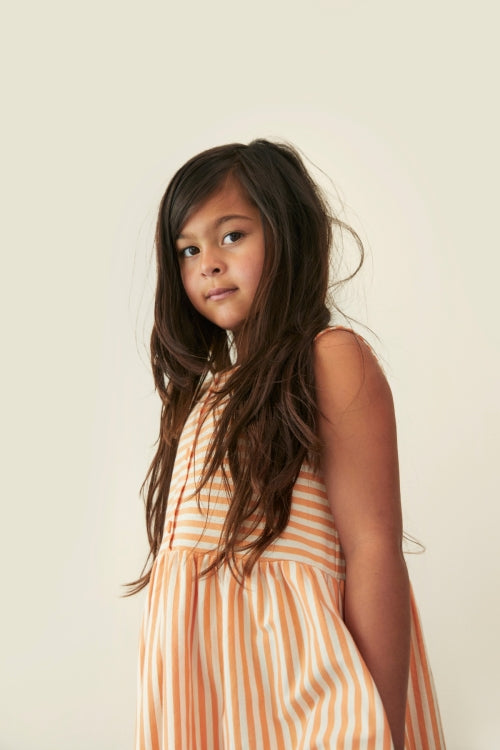 sleeveless dress - melon cream