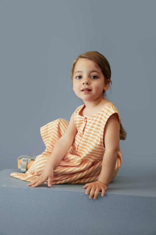 sleeveless dress - melon cream