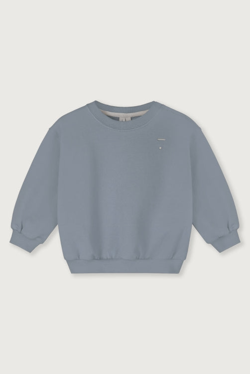 baby dropped shoulder sweater - stone grey