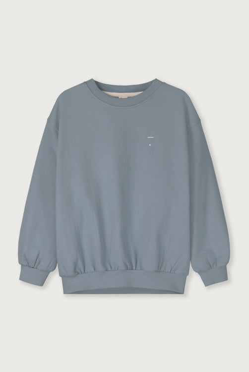 kids dropped shoulder sweater - stone grey