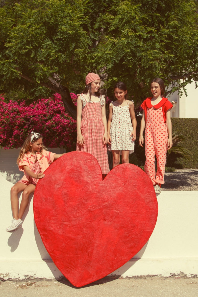 shorts - red & ecru checkered