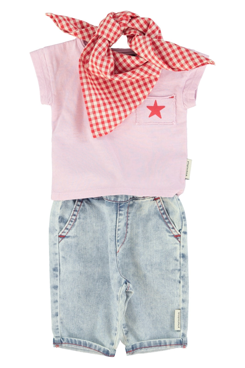 baby trousers - blue light denim