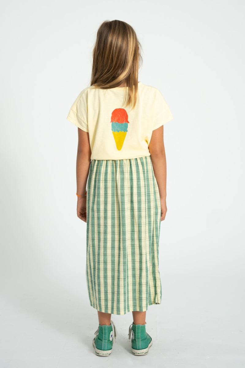 t-shirt light yellow with beach bar print