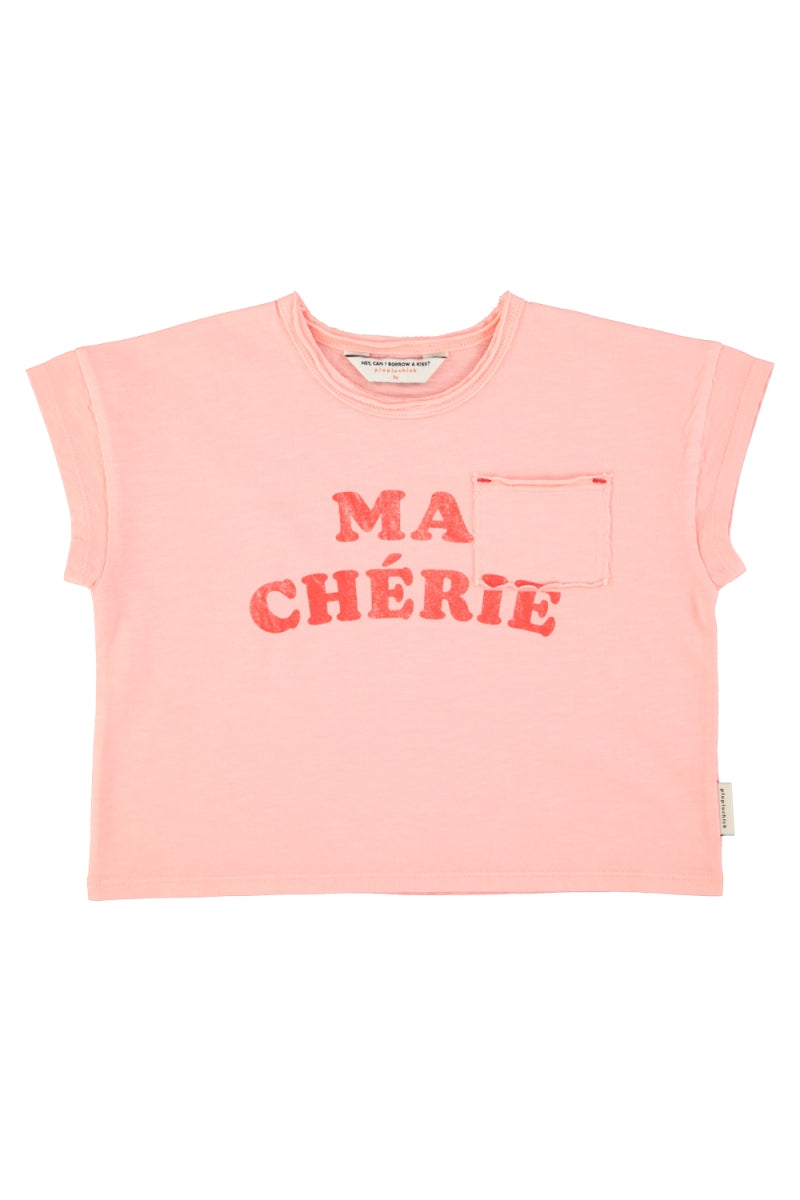 t-shirt light pink with ma chérie print