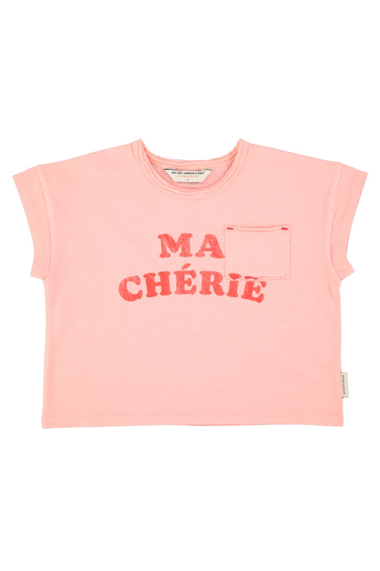 t-shirt light pink with ma chérie print