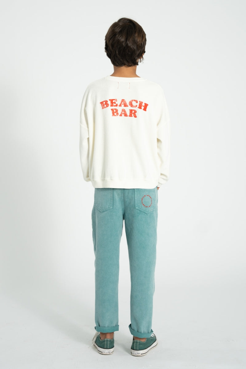 sweatshirt - ecru with ice cream print