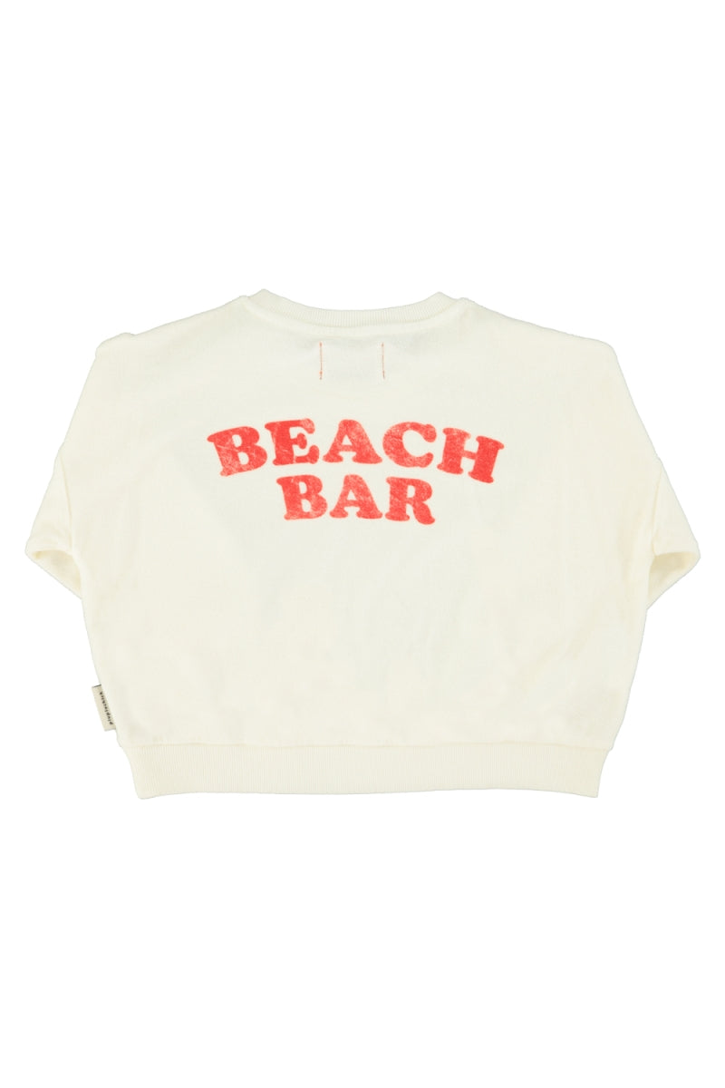 sweatshirt - ecru with ice cream print