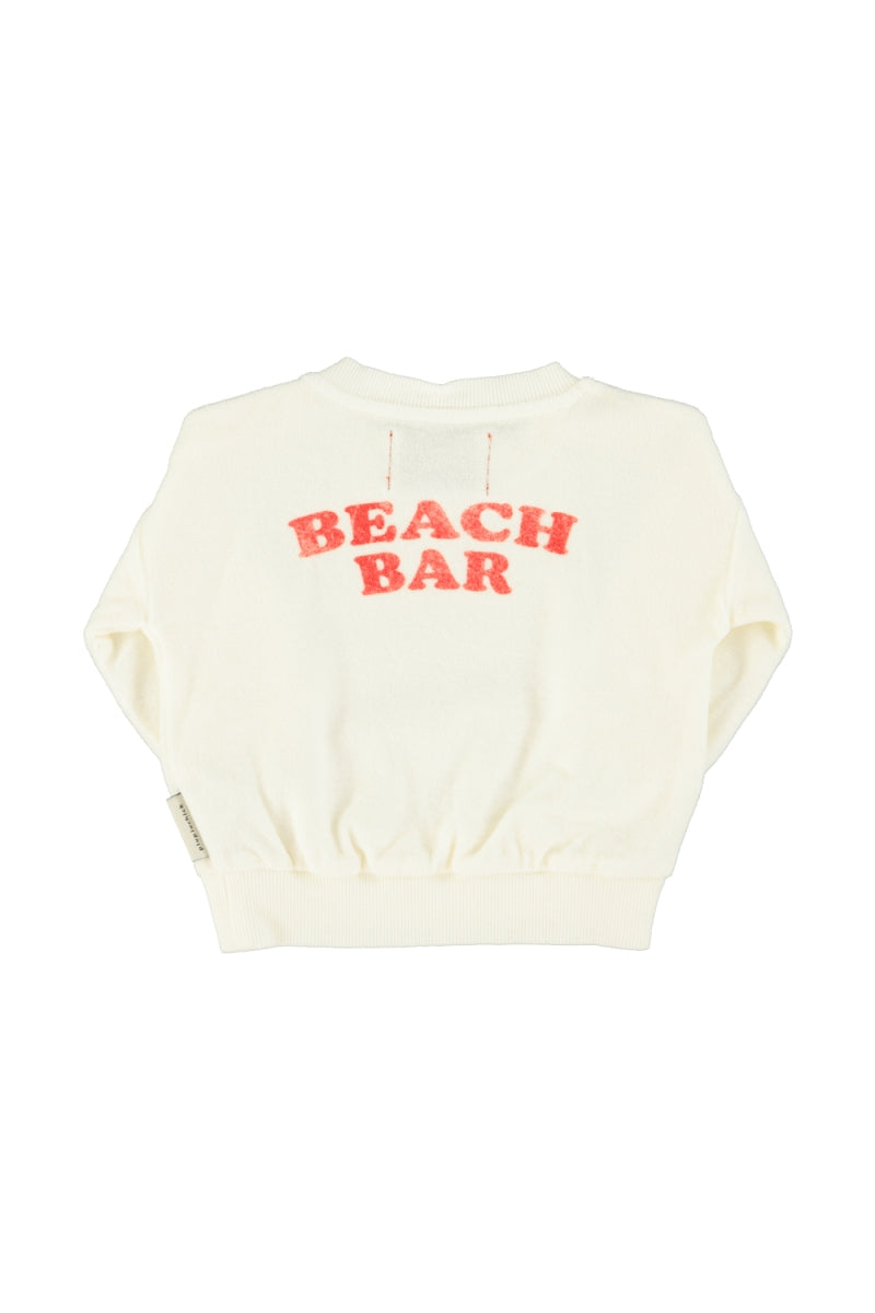 sweatshirt - ecru with ice cream print