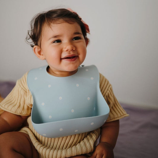 silicone slab - white daisy