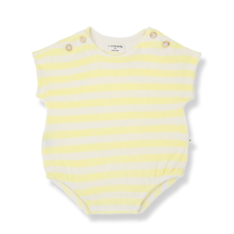 terry onesie romulo - pastel-yellow