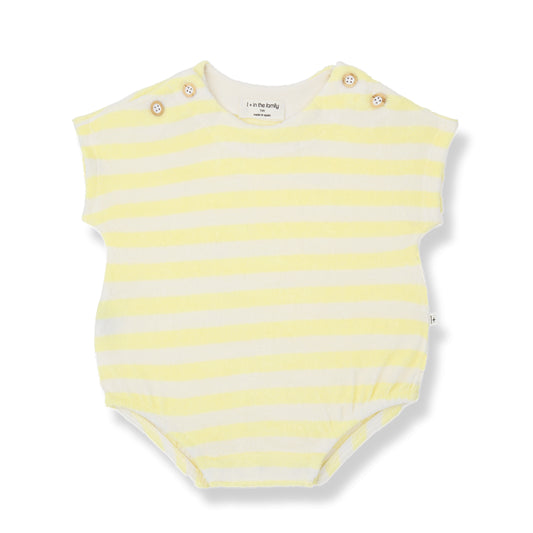 terry onesie romulo - pastel-yellow