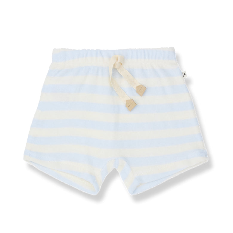 terry feres short - misty blue