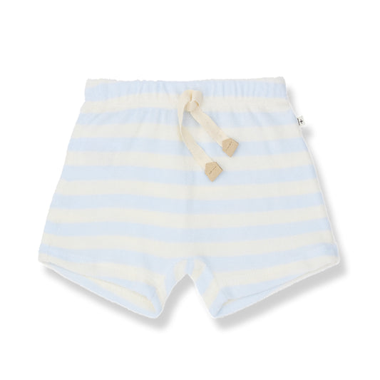 terry feres short - misty blue