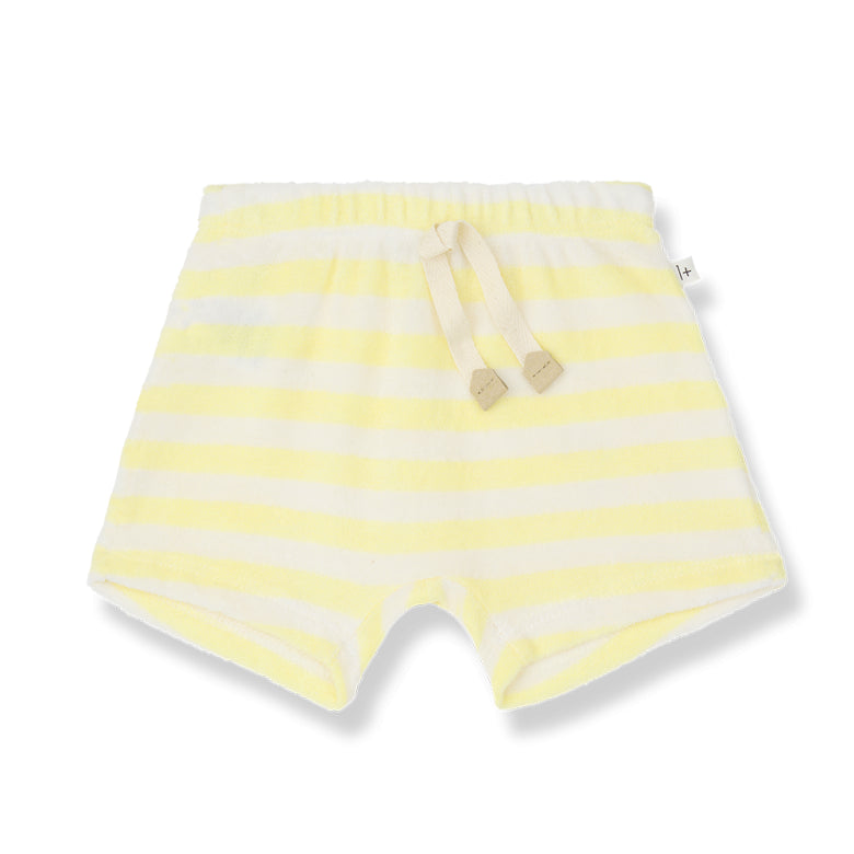 terry feres short - pastel-yellow
