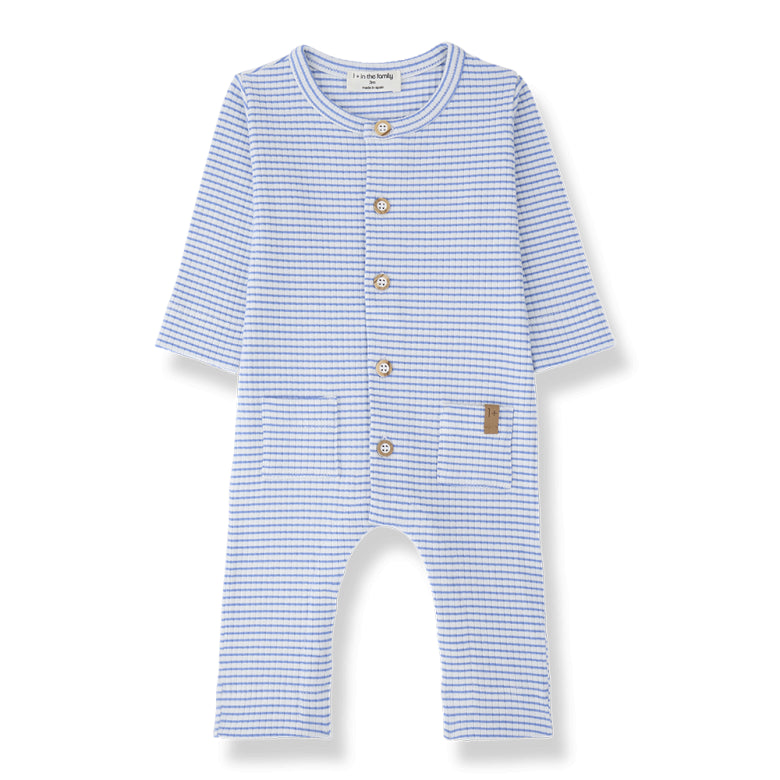 cambrils rib onesie - ultramarine