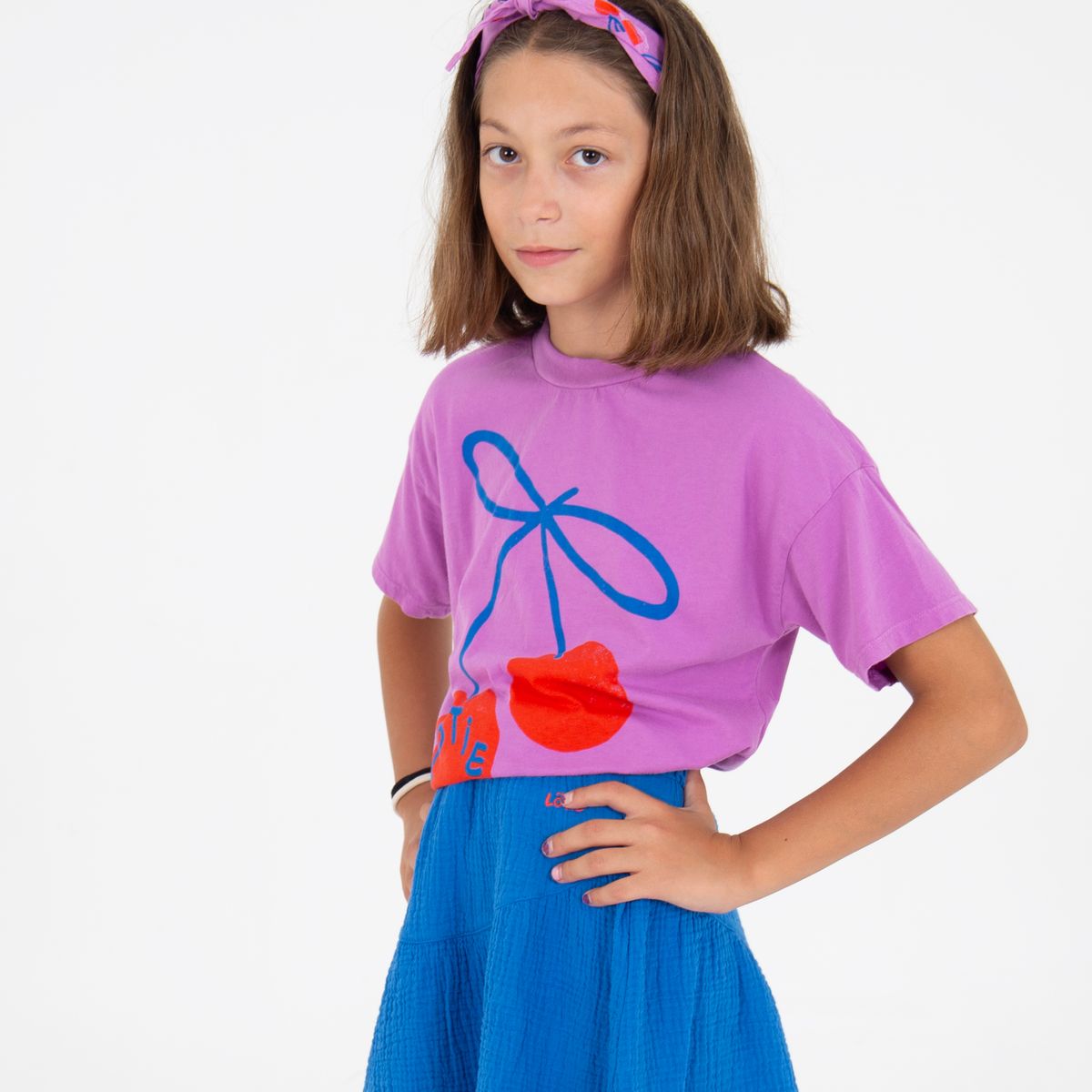 tshirt - lotie cherry - magenta